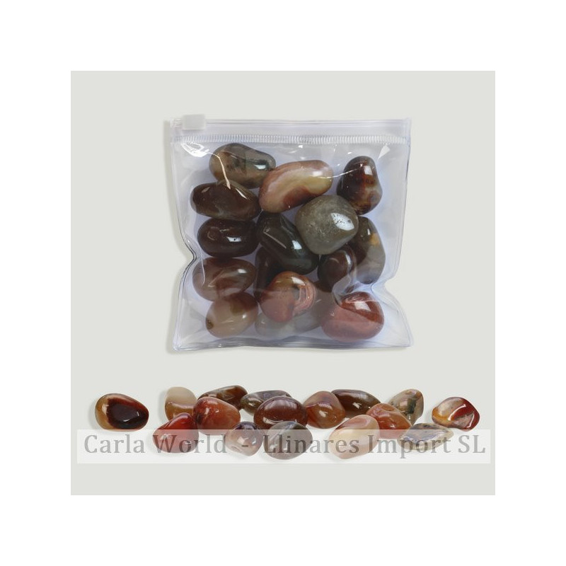 Roulé 50uds/kg (250 gr). Agate rouge Roulé 50uds/kg (250 gr). Agate rouge