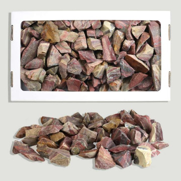 Jaspe Bandeado. Masivo trocitos. 1,5k aprox 26x14cm (caja)