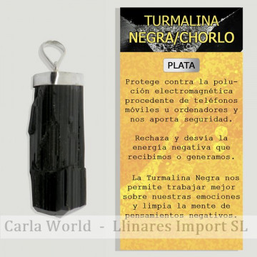 TOURMALINE NOIRE. Pendentif...