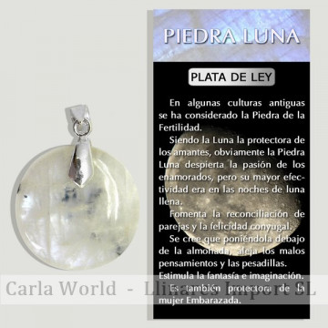 PIEDRA LUNA. Colgante...