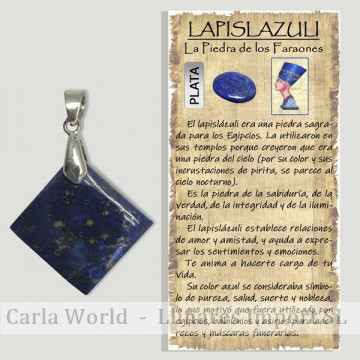 LAPIS LAZULI. Small SILVER...