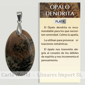 DENDRITE OPAL. Large SILVER...