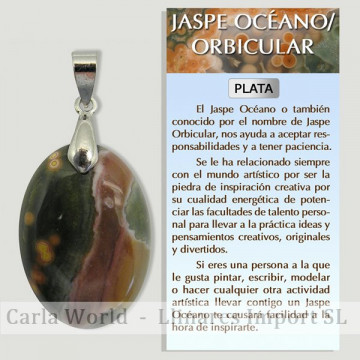 OCEAN JASPER. Small SILVER...