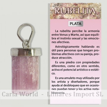 RUBELLITE. Pendentif...