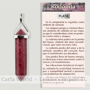 RHODONITE. . Pendentif...