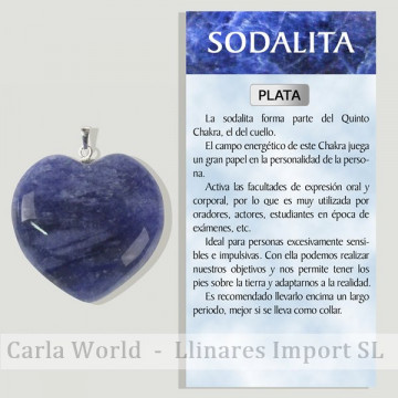 SODALITA. Colgante PLATA....