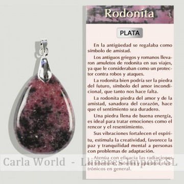 RHODONITE. Pendentif...