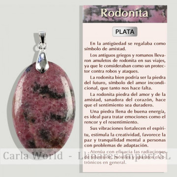 RHODONITE. Pendentif...