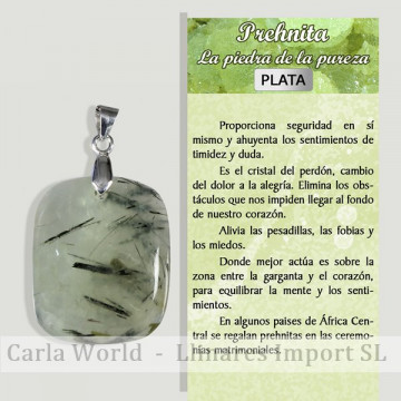 PREHNITE. Pingente PRATA....