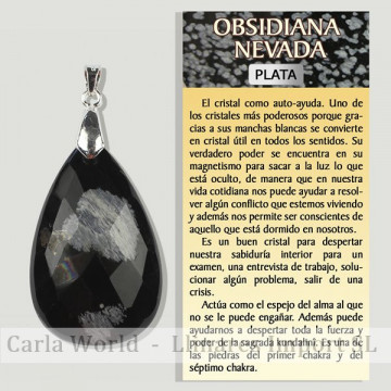 OBSIDIANA NEVADA. Colgante...