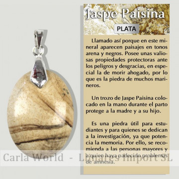 JASPE DE PAYS. Pendentif...