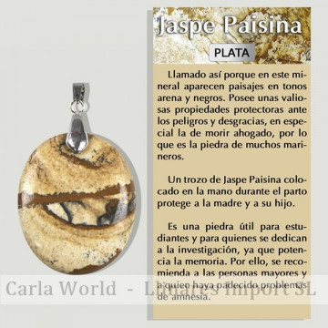 JASPE DE PAYS. Pendentif...