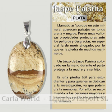 JASPE DE PAYS. Pendentif...