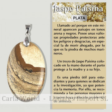 JASPE DE PAYS. Pendentif...