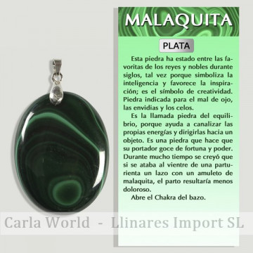 MALACHITE. Pendant in...