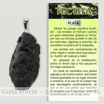 TECTITE. SILVER pendant....