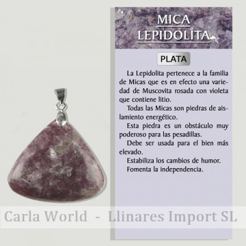 LÉPIDOLITE MICA. Pendentif...