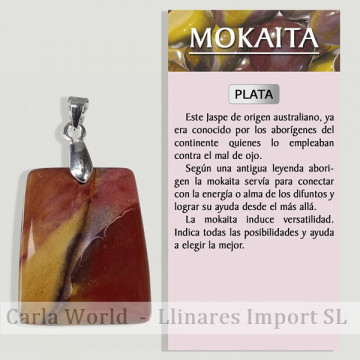 MOKAITA. Colgante PLATA....