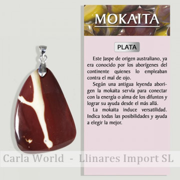 MOKAITA. Colgante PLATA....