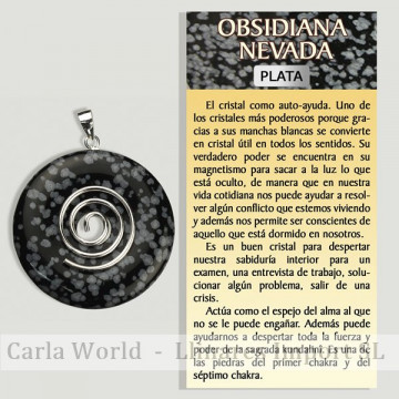 OBSIDIANA NEVADA. Colgante...