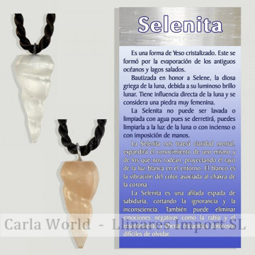 SELENITE.Pingente BANHADO A...