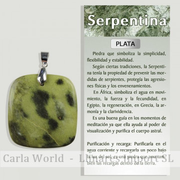 SERPENTINA VERDE. Colgante...