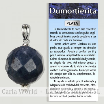 FACETED DUMORTERITE. SILVER...