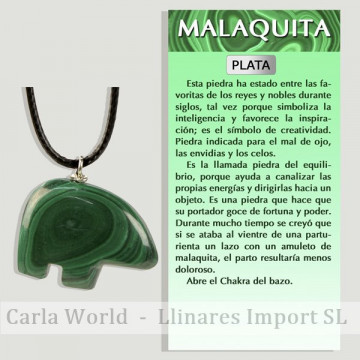 MALACHITE. Pendant with...