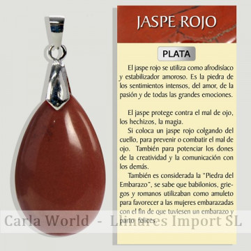 JASPE ROJO. Colgante en...