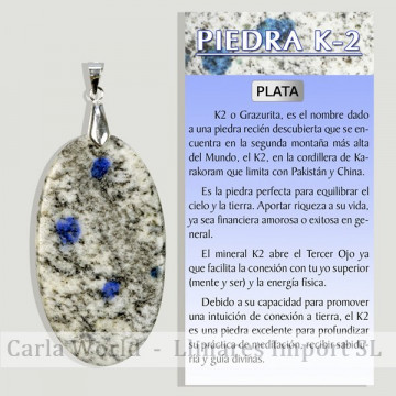 K-2 (Grazurite). Pendentif...