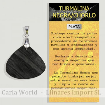 TOURMALINE NOIRE. Pendentif...