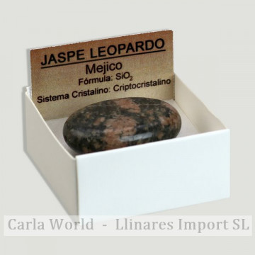4x4 box - Jasper Leopard (oval) - Mexican
