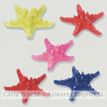 Starfish. Assorted colours. 8-10cm