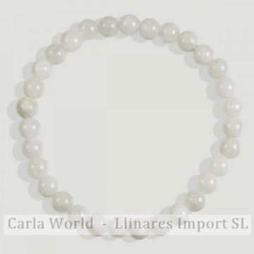 MOONSTONE. Bracelet élastique. Boule 6mm