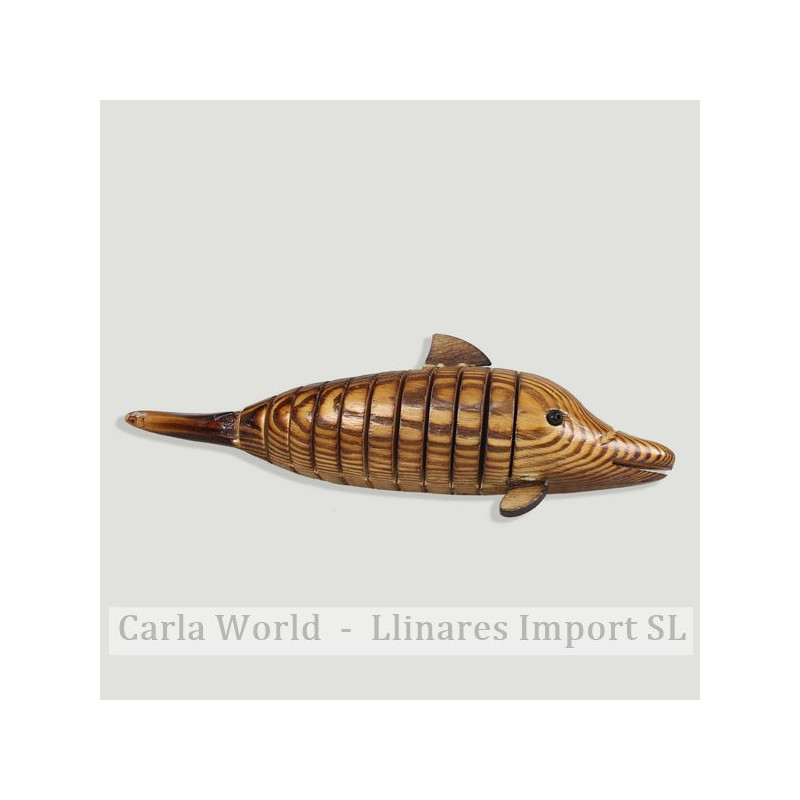 Delfin madera con movimiento. 20cm Delfin madera con movimiento. 20cm