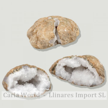 Quartzo Geode. Marrocos. Casais em caixa (5-7cm geode)