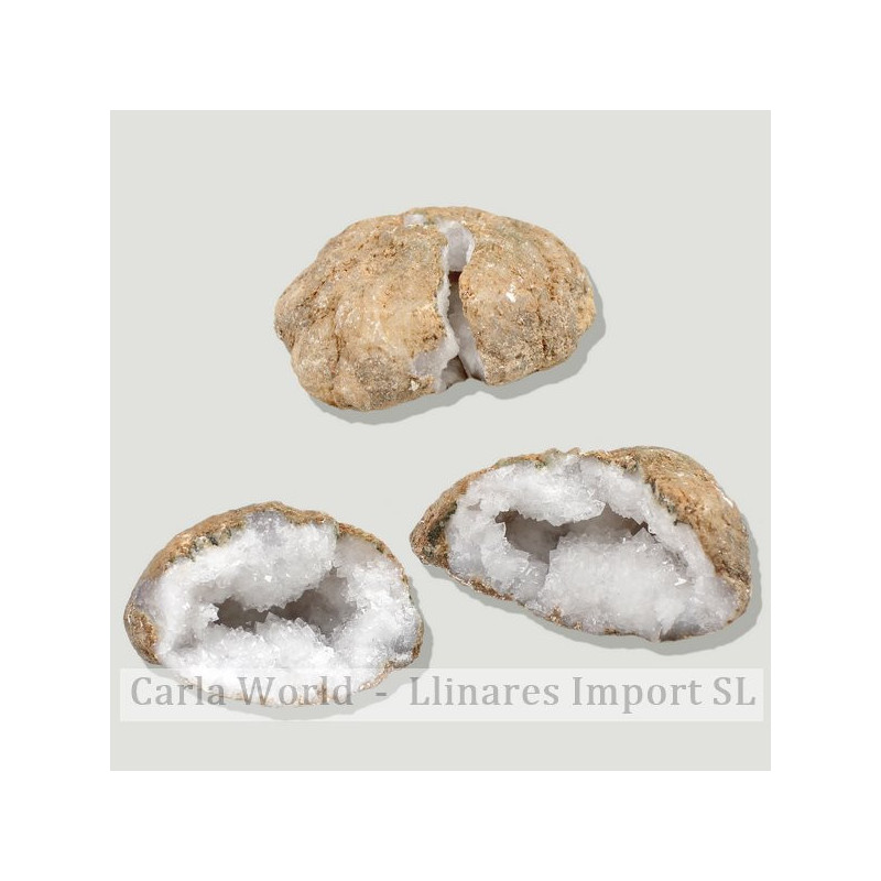 Quartzo Geode. Marrocos. Casais em caixa (5-7cm geode) Quartzo Geode. Marrocos. Casais em caixa (5-7cm geode)