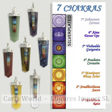 CHAKRAS. Colgante punta...