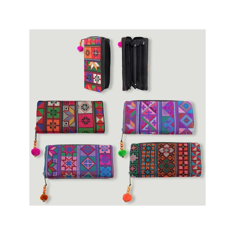 Cross stitch wallet assorted 20x10cm Cross stitch wallet assorted 20x10cm