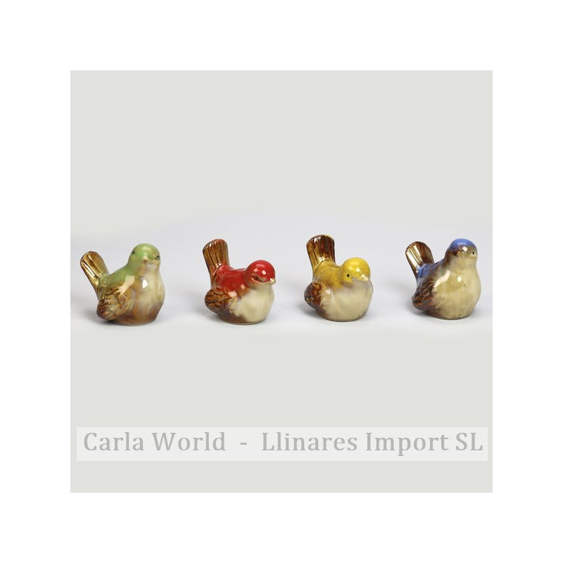 Ceramic bird Assorted colors. 4x5x4cm Ceramic bird Assorted colors. 4x5x4cm