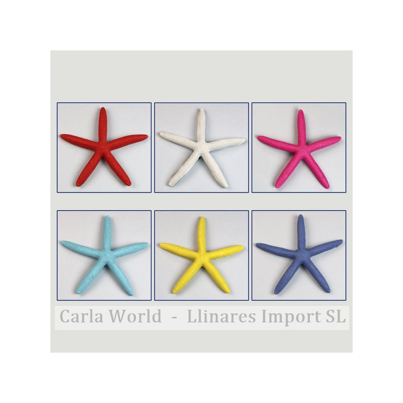 Estrella mar resina puntas. Colores surtidos. 13cm Estrella mar resina puntas. Colores surtidos. 13cm