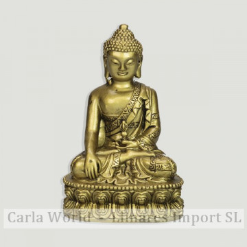 Golden resin Buddha. Spiritual. 12cm