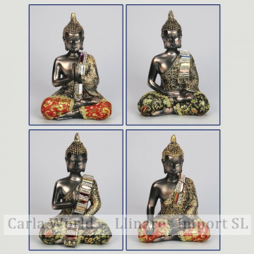 Thai Buddha resin. Swirled models. 6x9,5x15cm