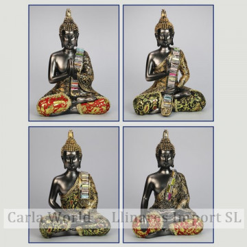 Thai Buddha resin. Swirled models. 6x10x20cm