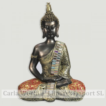 Thai Buddha resin. Meditating. 25x17x40,5cm