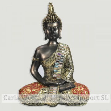 Resina Thai Buda. A meditar. 25x17x40,5cm