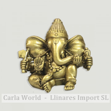 Ganesha golden resin. 9,5cm