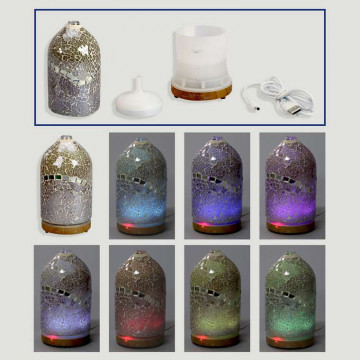 USB-LED diffuser lamp. Cylinder mosaic. 9x17cm