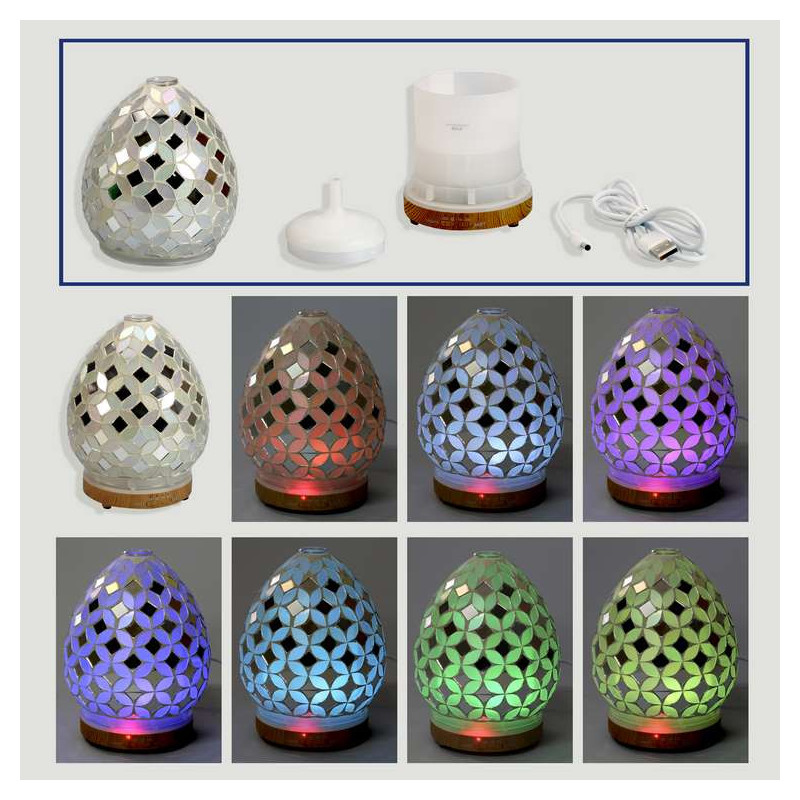 USB-LED diffuser lamp. Egg Mosaic 12x15
