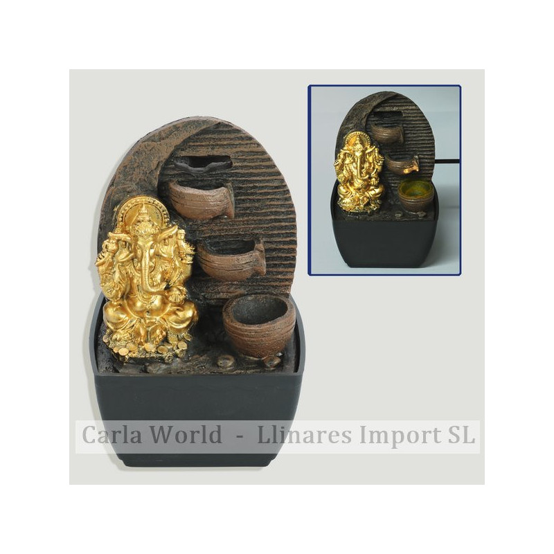 Resin source. Golden ganesha. 23x12x18cm Resin source. Golden ganesha. 23x12x18cm